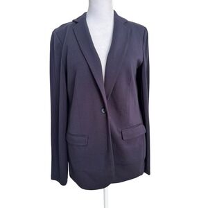 Philosophy Women's Black Stretch  Blazer Size S‎ Single Button Front Long Sleeve